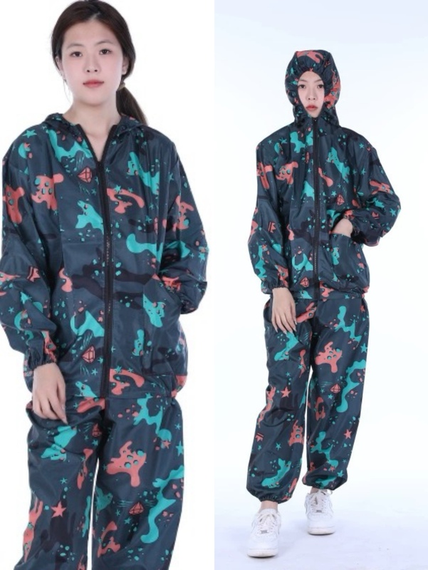 Split Camouflage Dust-Proof Suit, Waterproof, Anti-Static, Special for Farms and Construction Sites, Hooded, Loose, Breathable, Unisex Suit