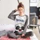 Mẫu đồ ngủ mới của phụ nữ mùa xuân và mùa thu năm 2020 của bộ đồ ngủ cotton mỏng dài tay mặc nhà mùa hè của phụ nữ có thể đi ra ngoài quần áo bình thường bằng cotton - Pyjama