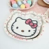 Phim hoạt hình hellokitty bộ đồ ăn cho bé dễ thương bát cơm bát canh nữ bát nước thìa cơm thìa ăn cơm thìa đĩa gia đình - Cup / Table ware / mài / Phụ kiện