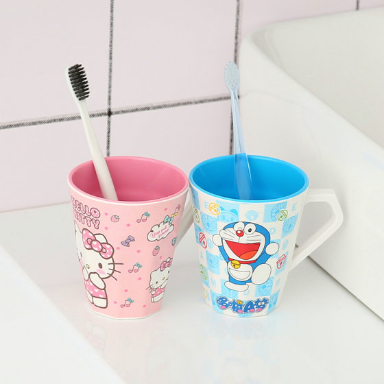 Children's mouthwash cup for women's household cartoon cute toothbrush brushing cup drinking cup with handle tooth cup wash cup