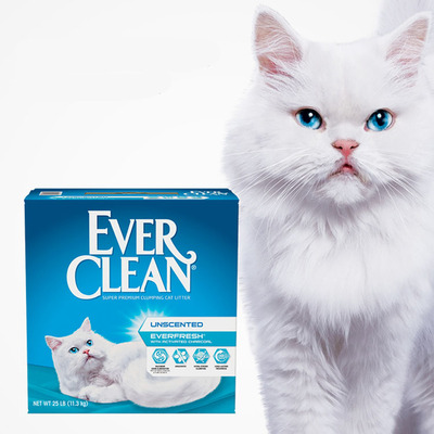 EverClean 蓝钻 美国进口 高效除臭清香猫砂 25磅120元包邮（需领券）