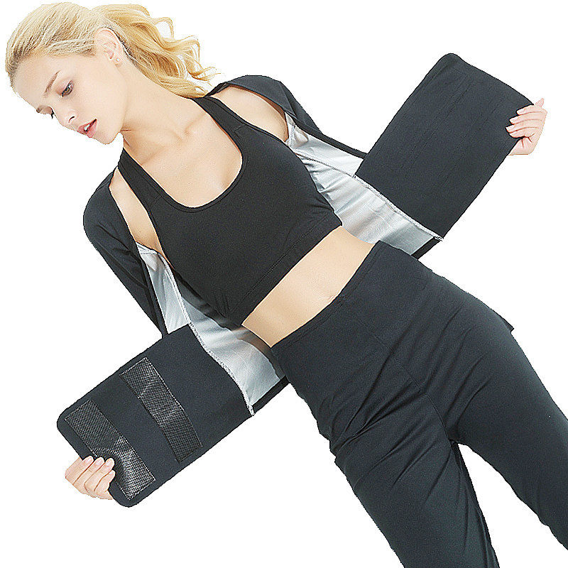 Sweat pants Women's sweat clothes thin legs high waist fitness pants Sports running sweat clothes women's weight loss clothes Fat burning sweat pants