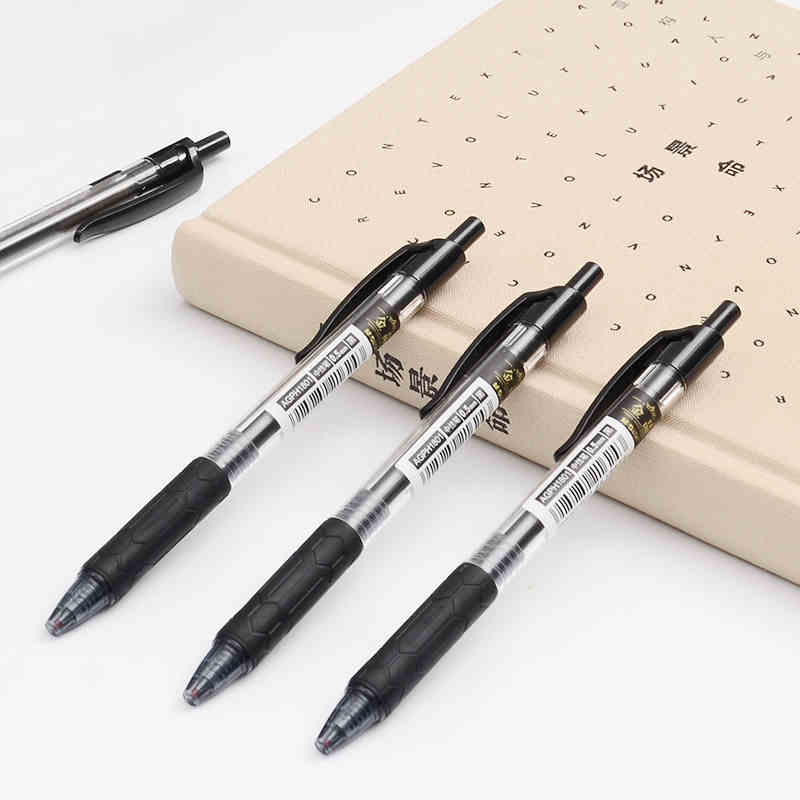 Morning light stationery gold products H1801 push-type water-based pen Gold products business office series gel pen 0 5mm H1806 push-type water-based pen Bullet gel pen signature pen