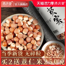 Gorgon dry goods 500g2021 Suzi real fresh poor real non-special grade Chinese herbal medicine powder with Poria tea chicken head rice