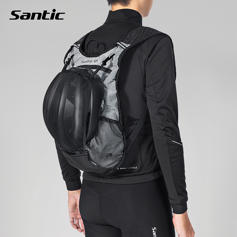 Santic Cycling Sports Backpack Bicycle Helmet Storage Backpack Outdoor Sports Portable Bag