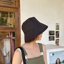 Japanese Rosex Tangk solid color fishermans hat female fashion Korean tide spring summer bucket hat sunshade cap female