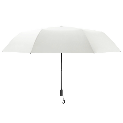 沐彩全自动伞折叠两用女太阳伞黑胶防晒防紫外