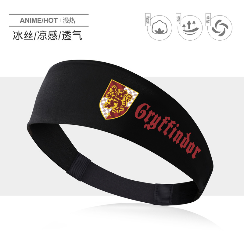 Magic School Harry Potter Merchandise Slytherin Gryffindor Hogwarts Sports Fitness Headscarf Headband