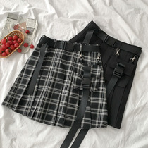 Lara sauce jk morning dew a-line skirt High waist short skirt Pleated skirt Love beans wear diary Black milk heiniuna