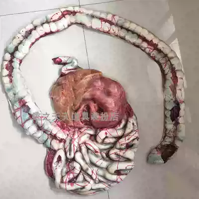 Haunted House horror bloody Decoration Chamber escape theme ornaments simulation of human internal organs intestinal body props