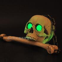 Halloween childrens toys portable skull lights luminous props secret room haunted house scary tricky scary whole person