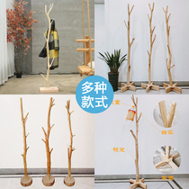 Solid Wood branch floor-to-ceiling rack log bedroom thick multi-tree branch Art Hanger home creative simple style
