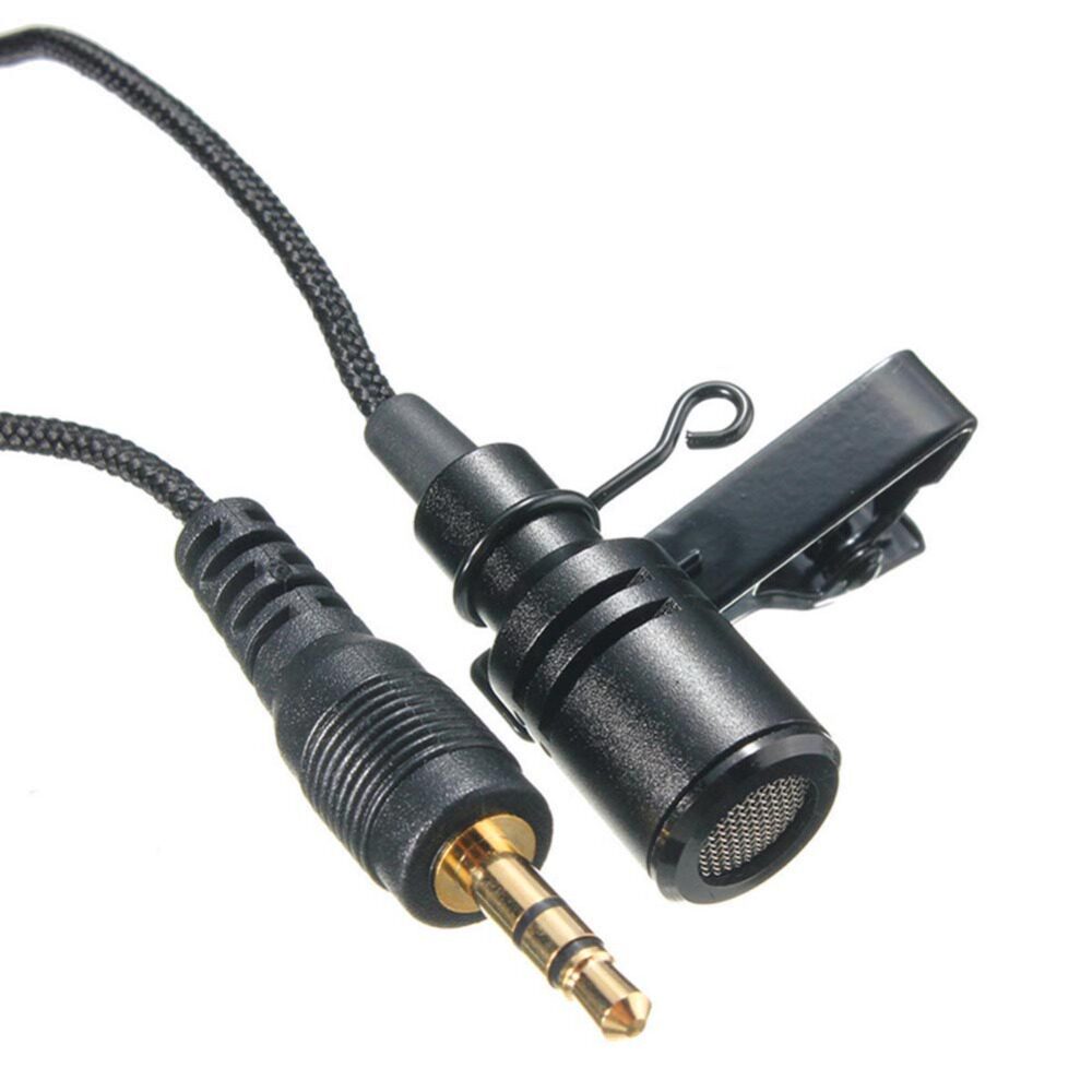 New Mini 3 5mm Jack Microphone Lavalier Tie Clip Microphones