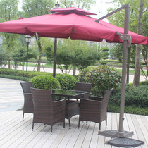 Outdoor woven rattan table chair cover Assembly outdoor dining table set outdoor dining chair set outdoor parasol