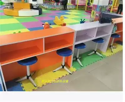 Naughty Fort Wood fireproof board amusement park bar indoor children's playground park shoe cabinet combination shelf