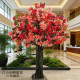 Simulated Triangle Flower Tree, Artificial Plum Blossom Indoor Decoration, Landscape Decoration, Large Floor-Standing Decorative Ornament