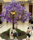 Simulated Jacaranda Large Cherry Blossom Tree Indoor and Outdoor Landscaping Decoration Landscaping Square Artificial Tree Outdoor Fake Flower Tree Landscaping