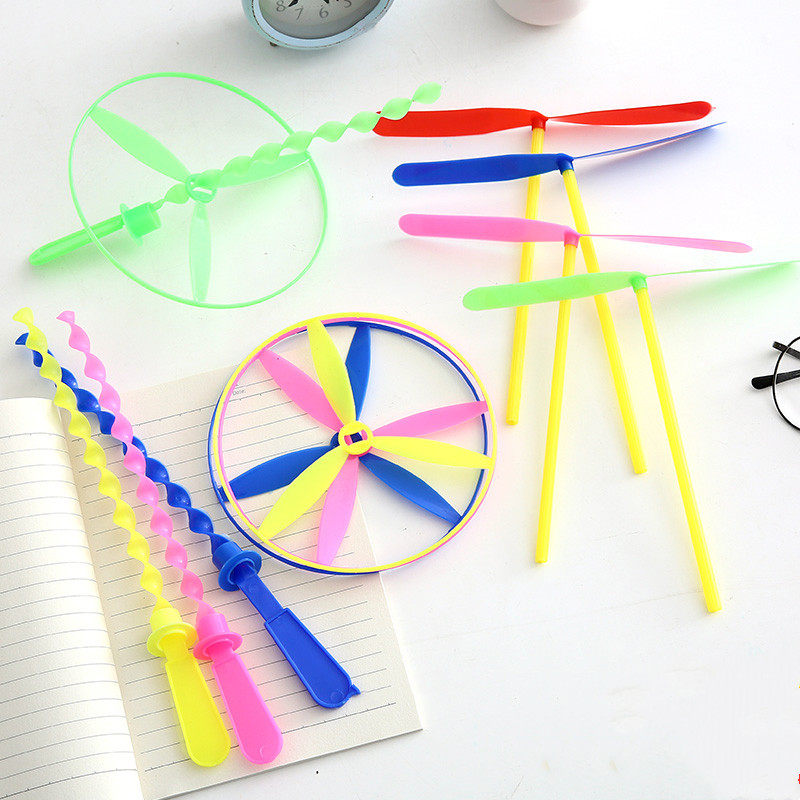 Flying fairy children's gadgets bamboo dragonfly nostalgic props small frisbee kindergarten reward gift gift stall supply