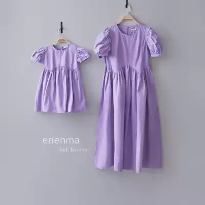 South Korea 20 summer new high-end French female parent-child dress foreign girls dress dress