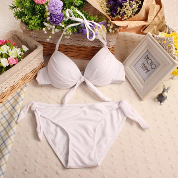 Fuchsia mayo, split sexy push-up byustgalter, yuqori sifatli uslub