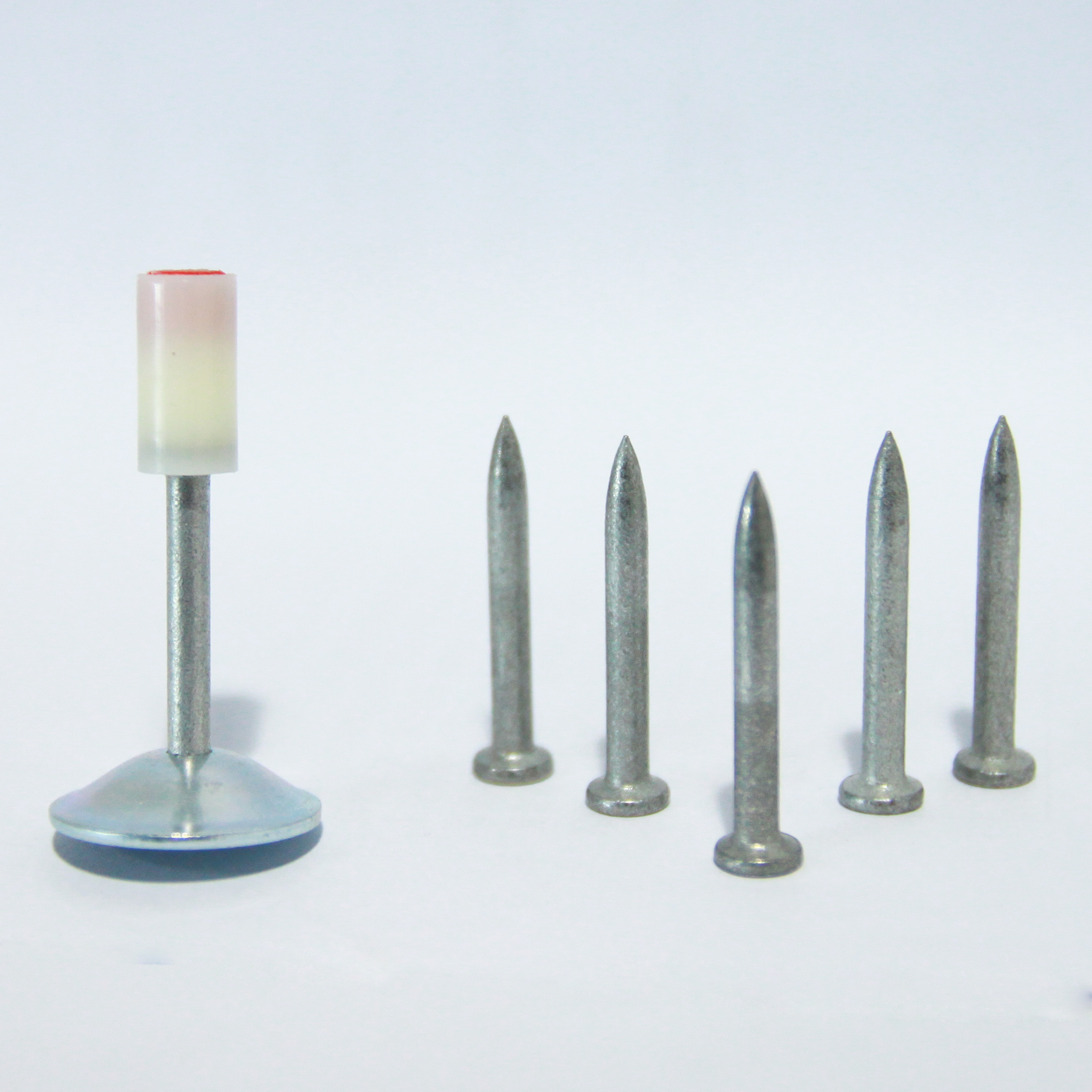 Hanging ceiling artifact with light steel keel with nail Fire wood keel nail Round gasket nail Bullet one-piece nail