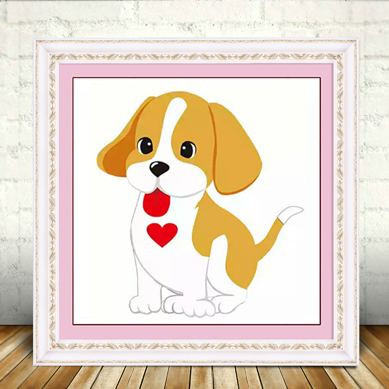 Cross stitch 2018 mới chó thêu hoạt hình cho trẻ em cross-stitch thêu khâu người mới bắt đầu mới làm quen đơn giản - Công cụ & phụ kiện Cross-stitch dụng cụ thêu tay