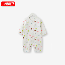Little rabbit House baby Summer gauze jumpsuit baby cotton climbing clothes newborn thin breathable gauze