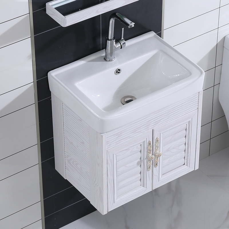 Bath room cabinet Composition Modern minimalist small family Type of dressing room Space aluminum alloy washstand Wash Face Basin Mirror Cabinet