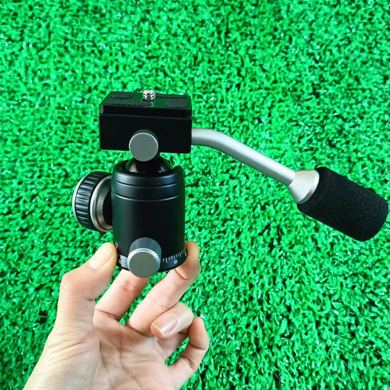 With handle spherical cloud - shaped WSLR camera tripod all metal platform 360 degree rotation panoramic cloud platform