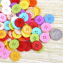 Color button resin button Kindergarten children diy paste painting button flower production material creative handmade
