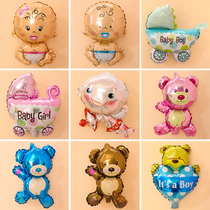 First Year Baby Children Creativity Mini Cartoon Birthday Festive Party Aluminum Film Balloon Arrangement Dress