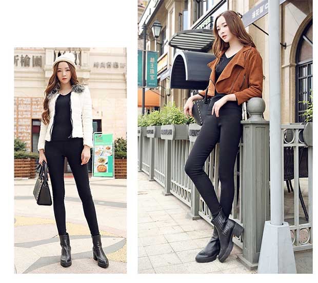 Người Nam Cực cộng với quần legging nhung dày mặc size lớn eo cao béo mm mùa thu và mùa đông mẫu quần ấm chân dài quần dài quần áo thể thao nữ