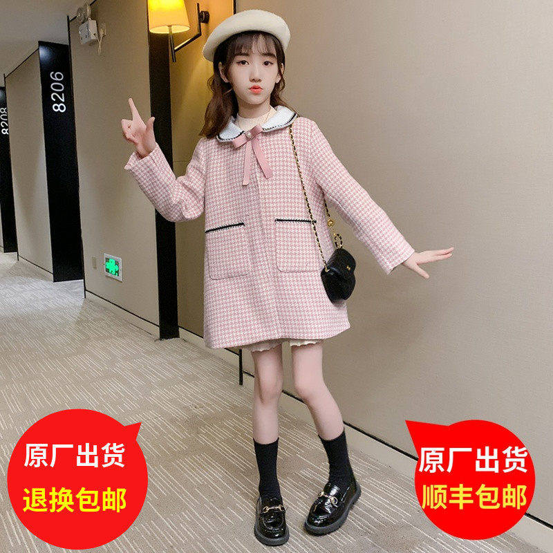Girl Coats Autumn Winter Dress New 2022 Foreign Pie Big Boy Fur Coats Girl Child Spring Autumn Monsoon Clothes