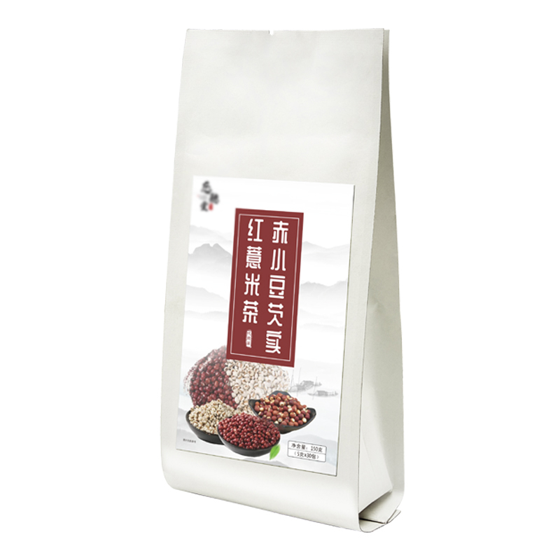红豆薏米茶赤小豆薏仁茶大麦苦荞花茶冲泡茶芡实薏米茶