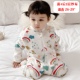 . Childrens jumpsuit cô gái mùa hè điều hòa không khí quần áo bảo vệ bụng mỏng Hàn Quốc phiên bản leo nhà cô gái mùa hè quốc phòng.