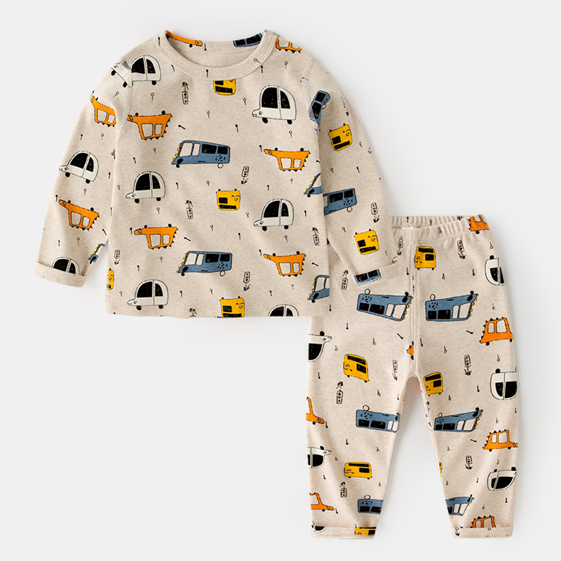 . Bé bộ đồ lót mùa xuân váy mens 2-6 tuổi trẻ pajama hai mảnh bộ.