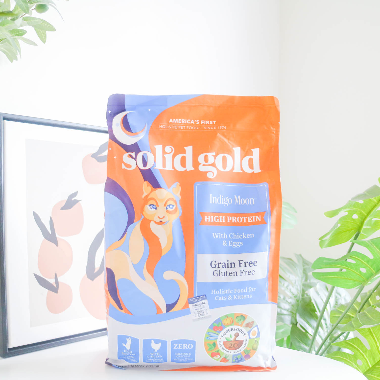 Su Ligao Solidgold Jinsu natural grain-free adult kitten full-stage chicken cod mutton cat food 5 4kg