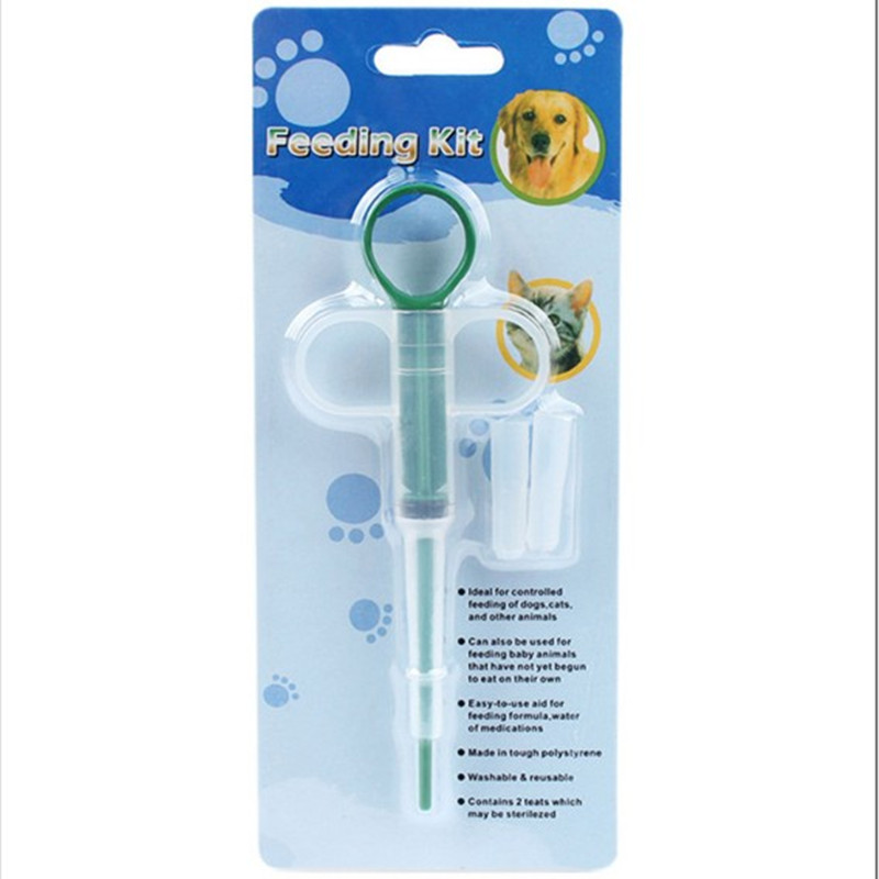 Pet medicine feeder cat dog feeding stick dog cat feeder needle tube dropper type cat feeding artifact two packs
