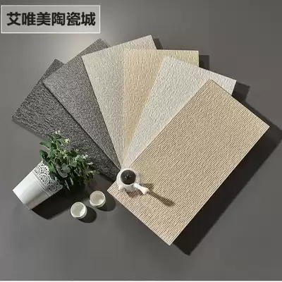 Background wall tiles 300x600 whole body white gray black rice yellow cultural fossil dining room wall tiles balcony exterior wall tiles