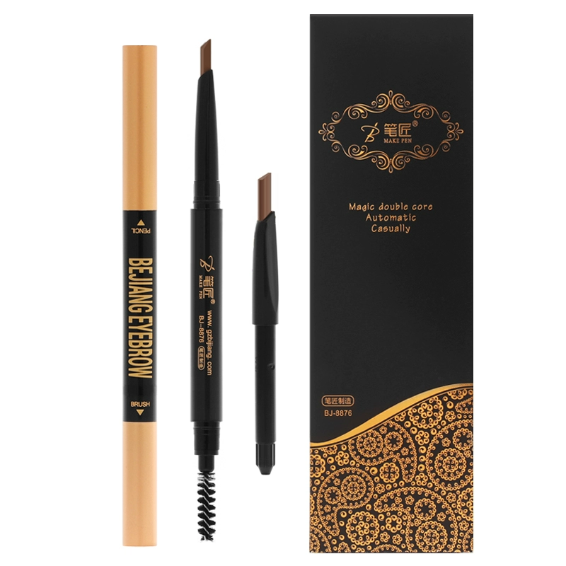 Pensmith Charm Double Core Eyebrow Pencil with Eyebrow Brush - Bút chì lông mày / Bột / Stick