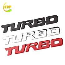 Car personality TURBO metal turbocharged car logo modification sports turbo car logo car sticker car body sticker tail label