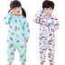 Mùa thu và mùa đông dày lên bé trai và bé gái chống đá là bụng mát kích thước lớn haber cotton ấm chăn bông trẻ em body suit cho be Áo liền quần