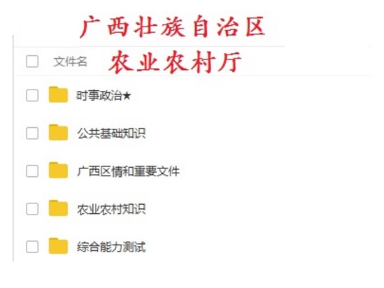 2021广西壮族自治区农业农村厅公共基础知识和综合能力测试题库真题真题