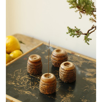 Bamboo Products Incense Stove Old Bamboo Root Inserts of incense Incense Holders incense Incense Holder incense Incense Incense Kitchen incense Incense Pendulum for Home Tea Room