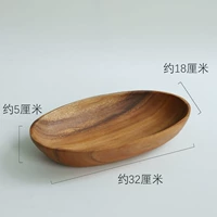 Эллипс деревянная тарелка