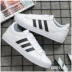 Giày Adidas nam chính thức hàng đầu neo ban giày mùa xuân mới da thể thao giày trắng thường DB0160 Plimsolls