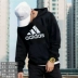 Adidas nam 2019 mùa thu áo len mới thể thao thoải mái trùm đầu áo thun giản dị CW3861 - Thể thao lông cừu / jumper áo hoodie nữ form rộng dài Thể thao lông cừu / jumper