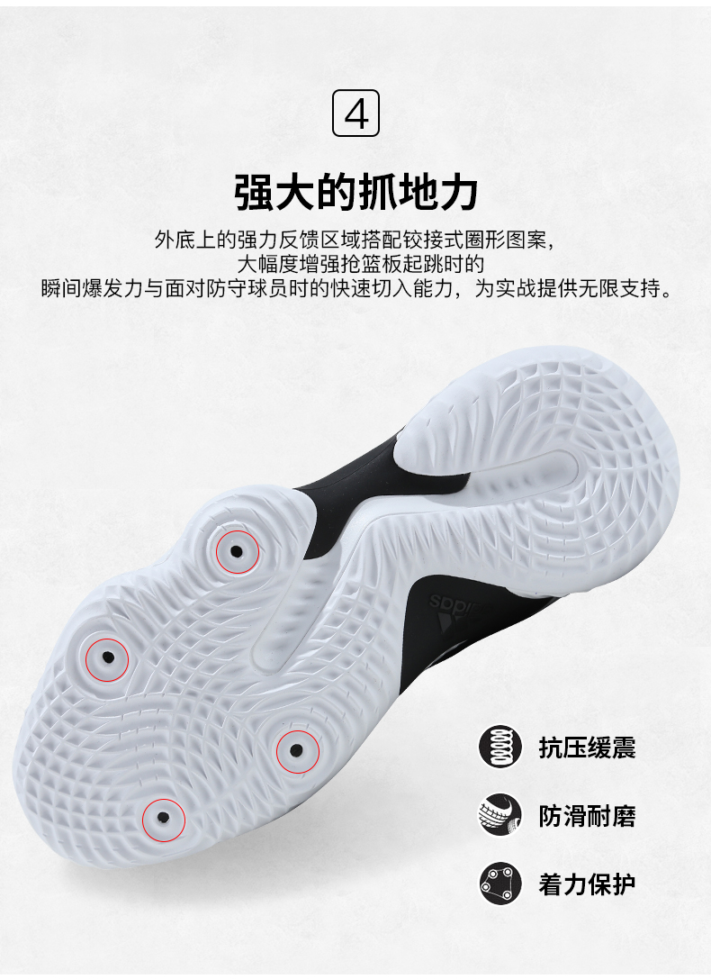 Giày nam Adidas Pro Bounce mới giúp đệm cao su chống trượt giày bóng rổ chống mòn EG1536 - Giày bóng rổ giày thể thao cao cấp