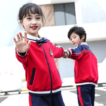 Kindergarten garden clothes spring and autumn clothes British style teacher student sports suit autumn childrens class uniform