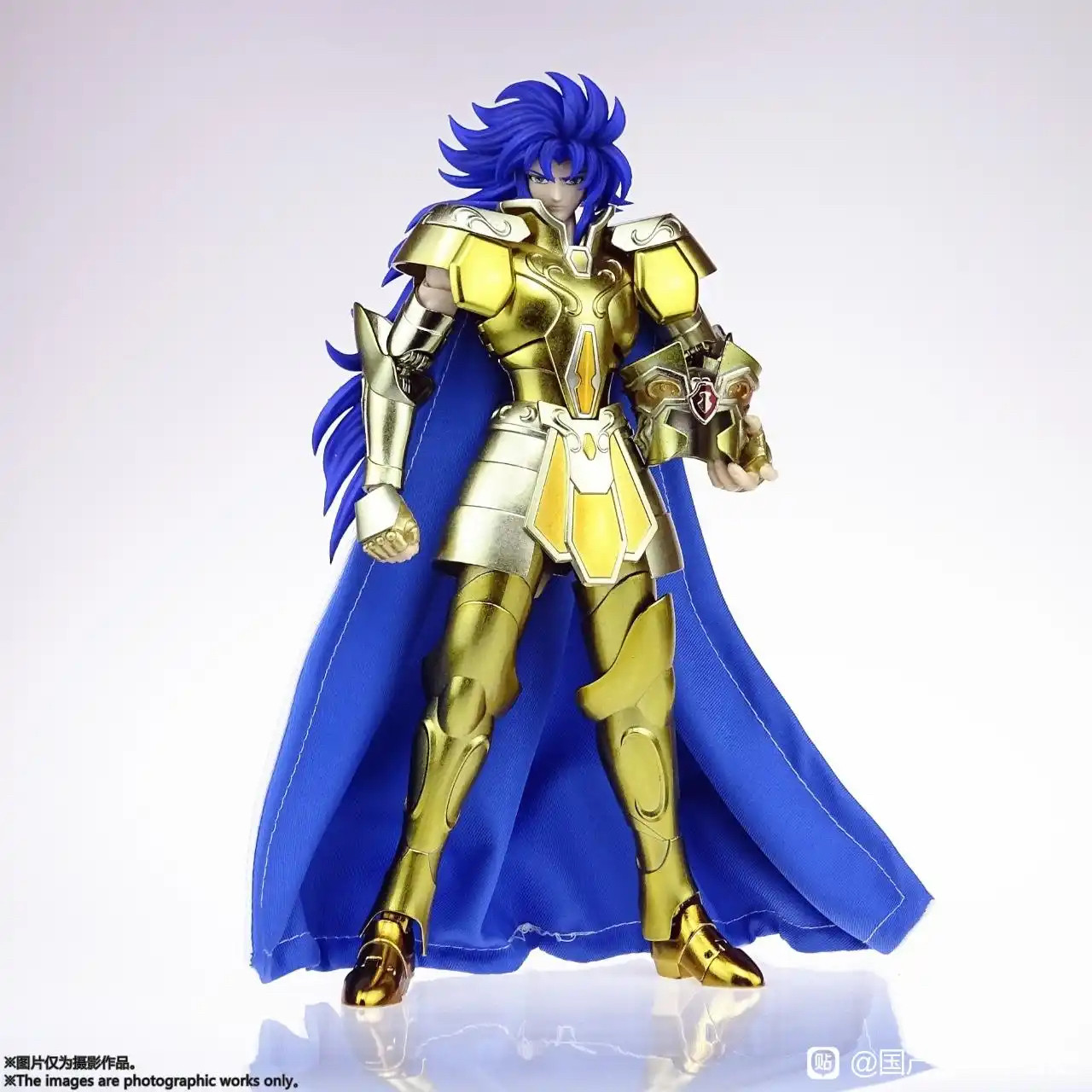 Saint Seiya Myth Cloth Gold - Action Figure Gemini Saga 16cm - Armatura Die-Cast, Cofanetto Collezionabili